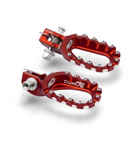 ESTRIBERAS S3 KTM/HUSQVARNA/GAS GAS POSICIÓN BAJA ROJO