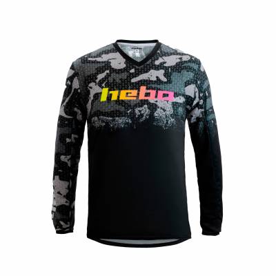 CAMISETA HEBO PRO TRIAL V CAMO JUNIOR