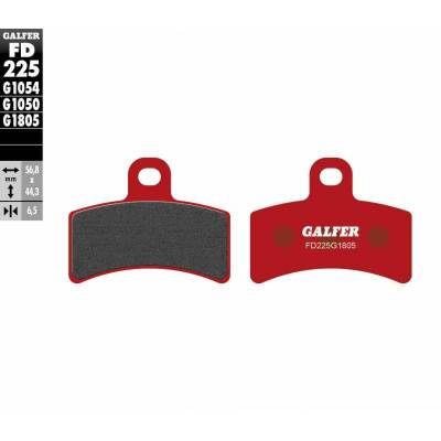 PASTILLAS DE FRENO PINZA HEBO GALFER FD225 - G1805 - GASGAS TXT 1999 - 2003