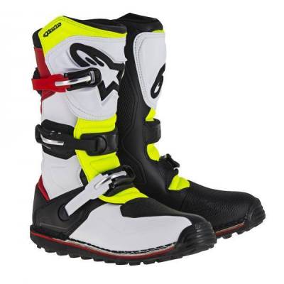 BOTAS TRIAL ALPINESTARS TECH T BLANCO/AMARILLO