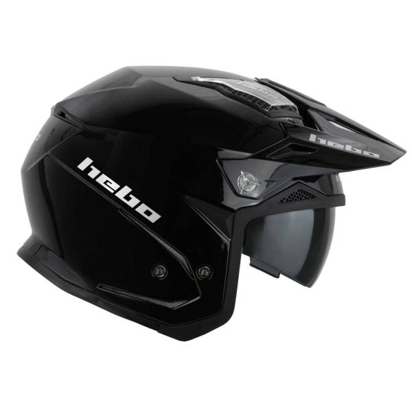 CASCO ZONE 5 MONOCOLOR NEGRO BRILLO