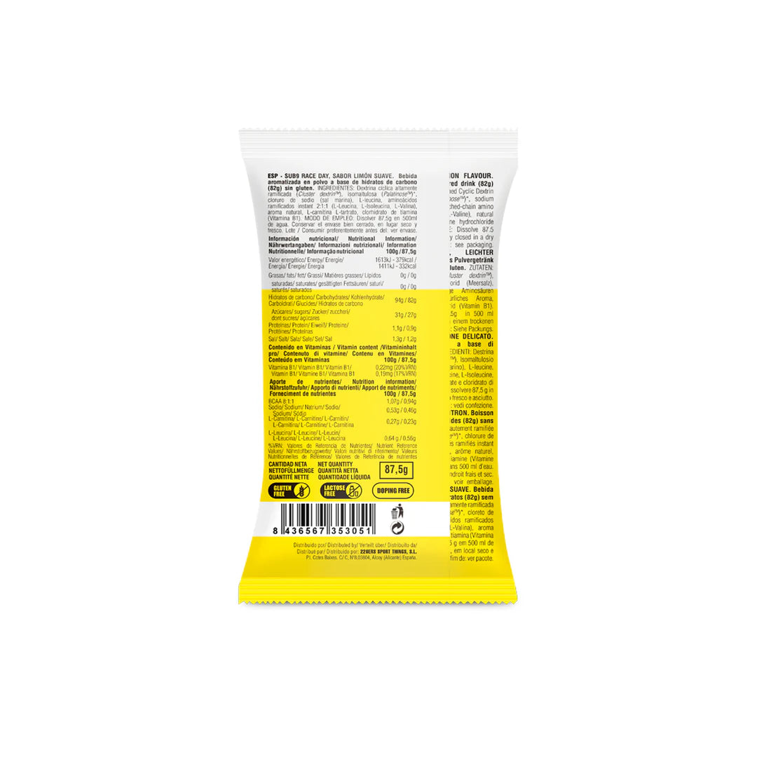 226ers Sub9 Race Day Energy Drink Lemon - Monodose