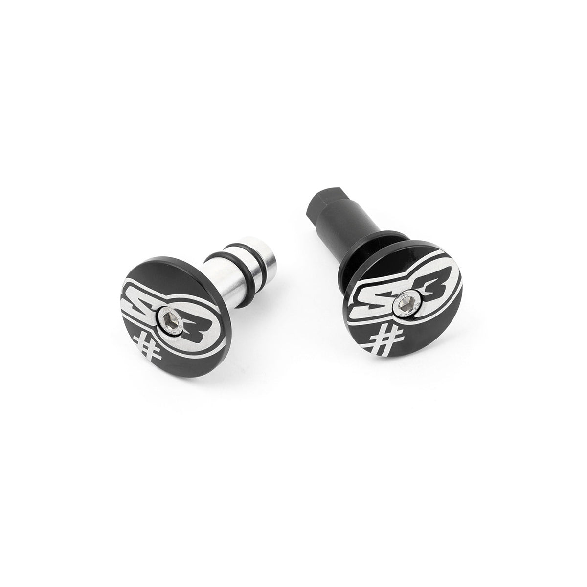 S3 “Five” Handlebar End Plugs BLACK