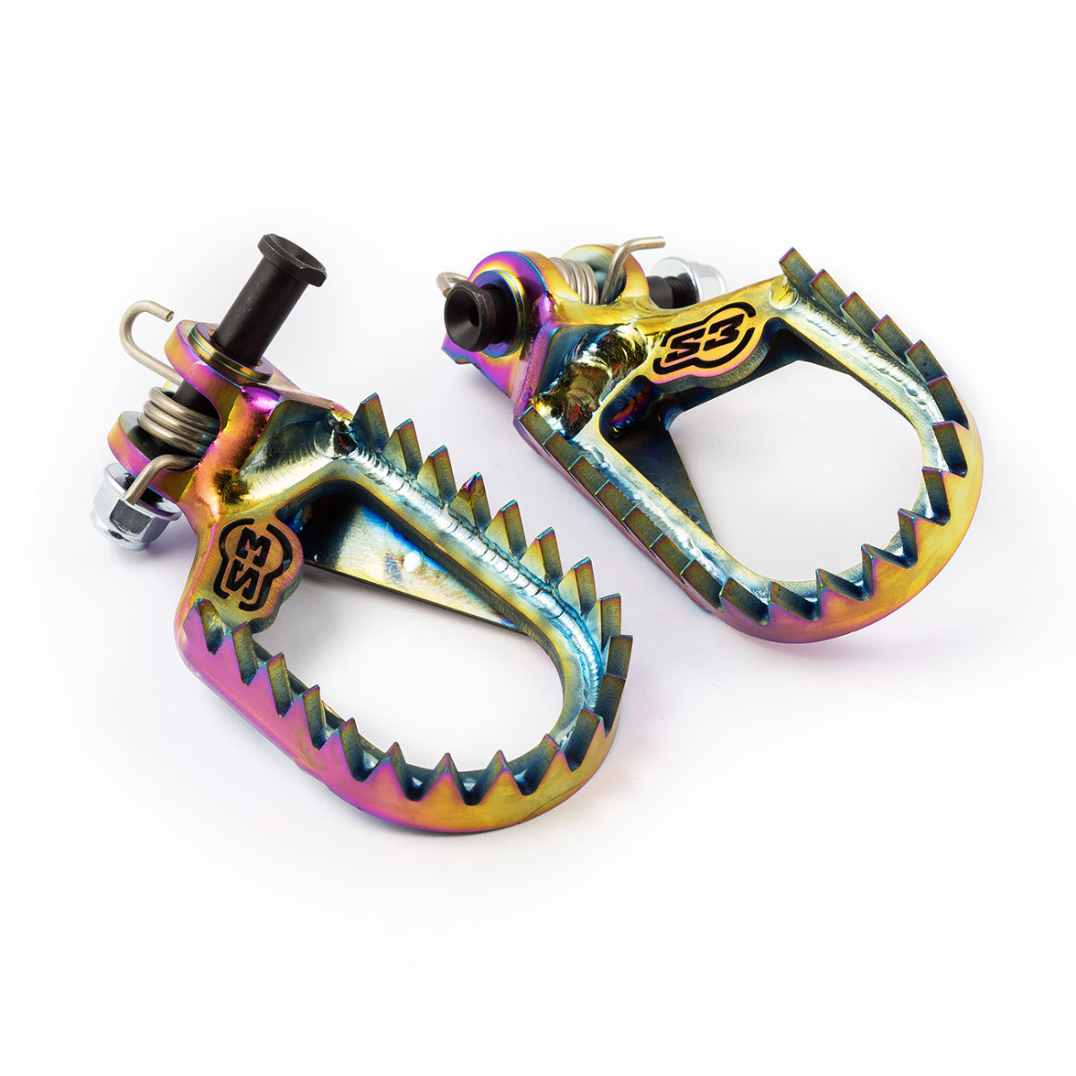 S3 TITANIUM FOOTPEGS RAINBOW SHERCO MARIO ROMAN