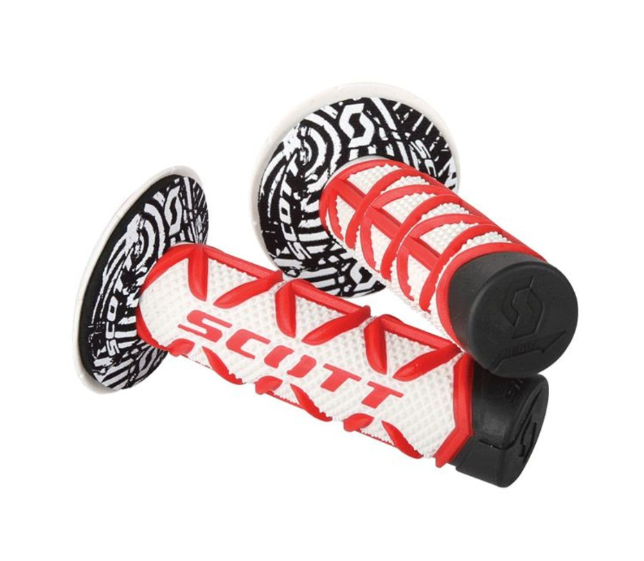 SCOTT TRIPLE GRIPS RED/WHITE