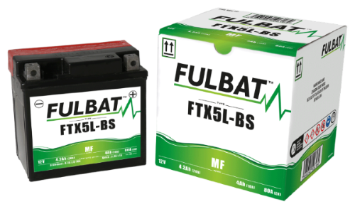 Fulbat FTX5L-BS Motorcycle Battery  (12V 4.2Ah - MF GM VRLA) ACID
