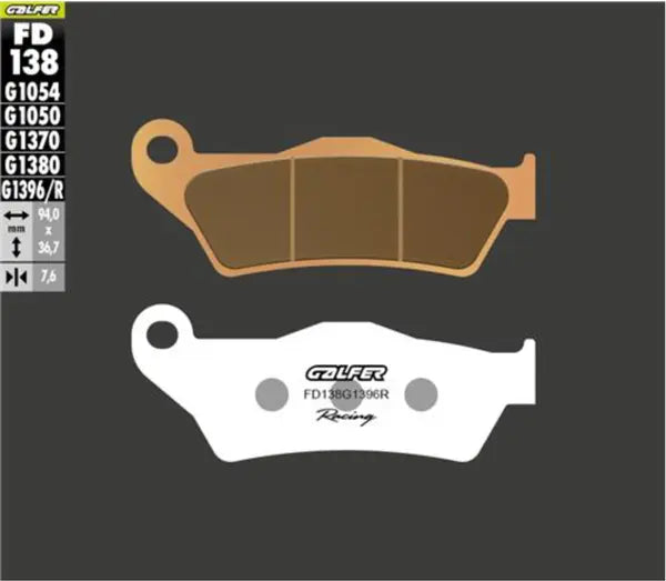 BRAKE PAD SINTERED RACING OFF ROAD GALFER
