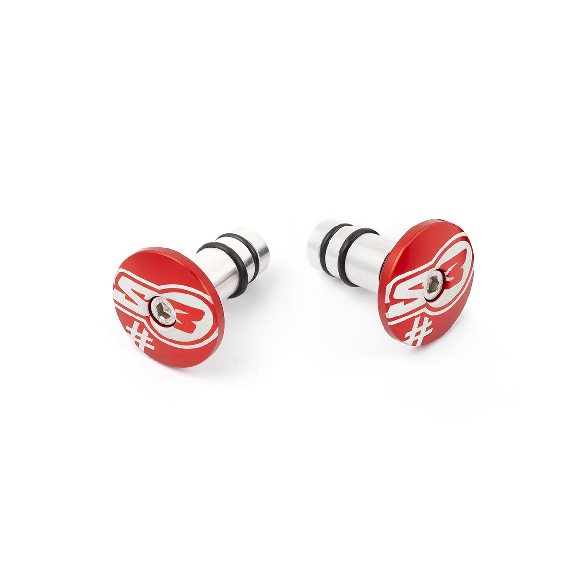 S3 “Too” Handlebar End Plugs RED