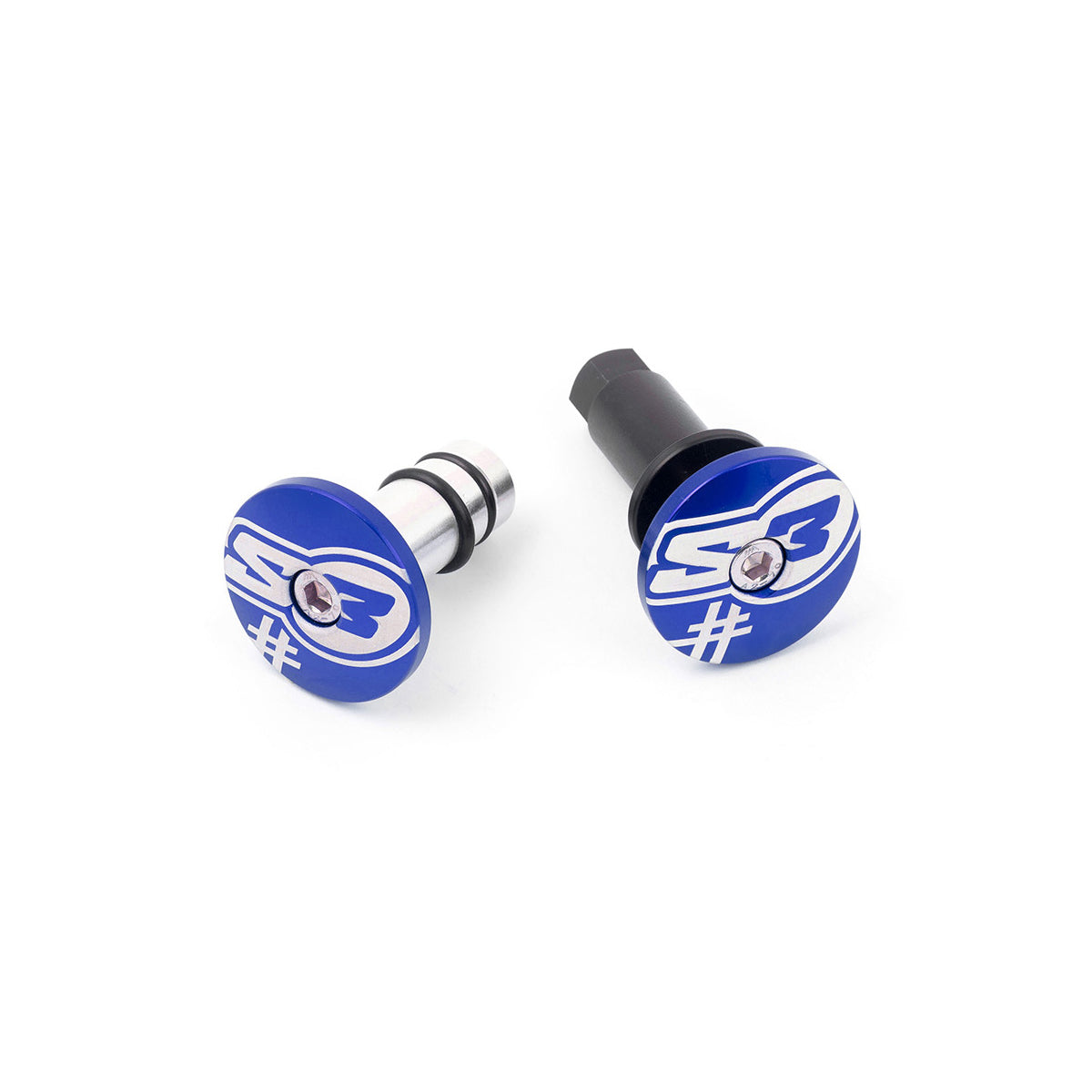 S3 “Five” Handlebar End Plugs BLUE