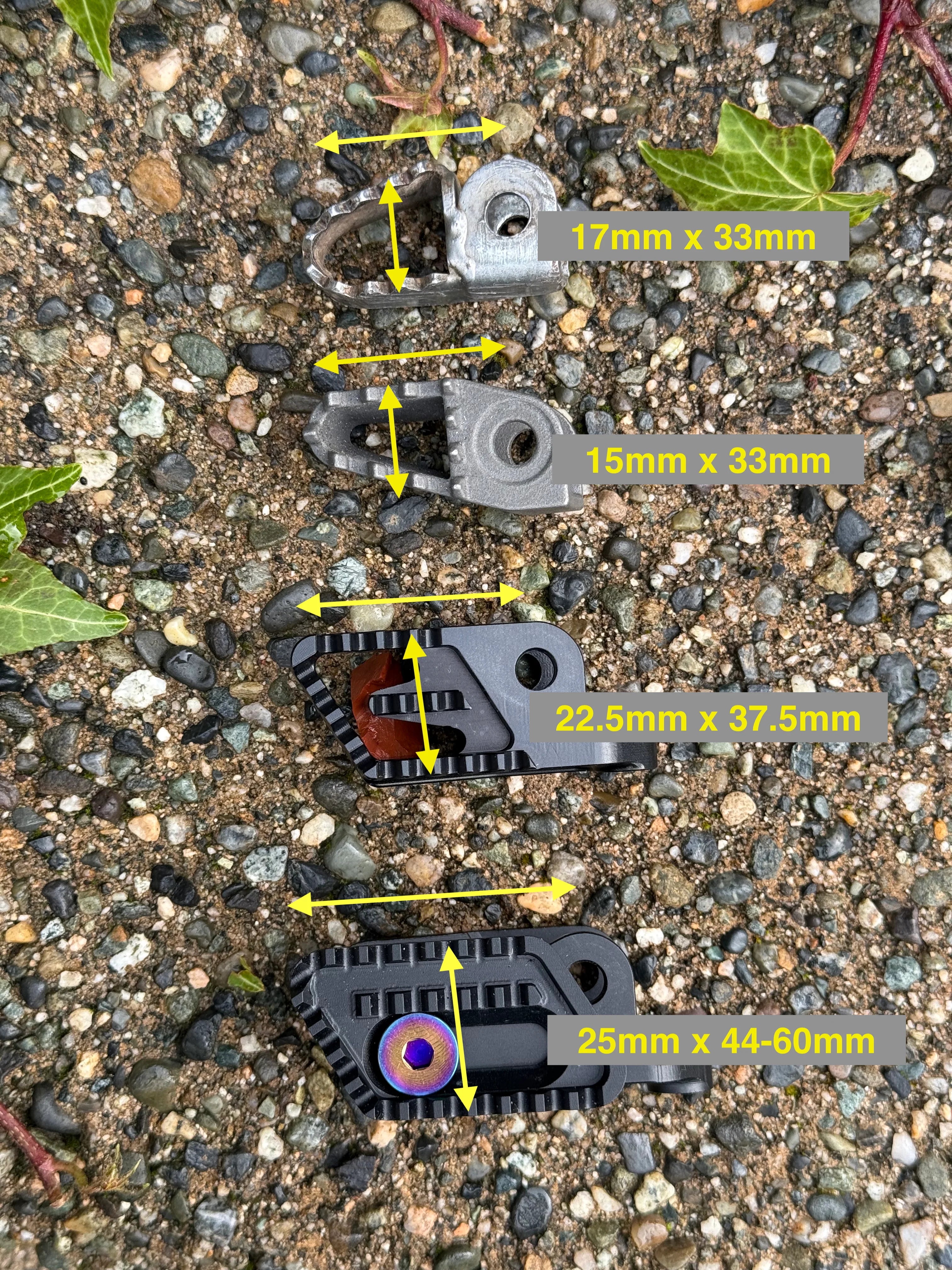 TRIALSOLUTIONS ADJUSTABLE REAR TIP 2-WAY