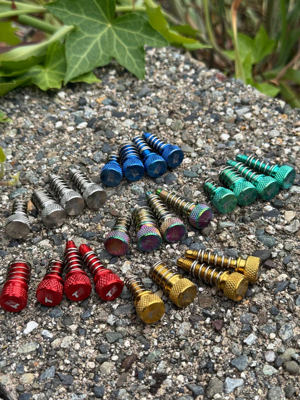 Toolless Lever Adjusters - Titanium / Aluminum - Set of 4 (Braketec)- Pink