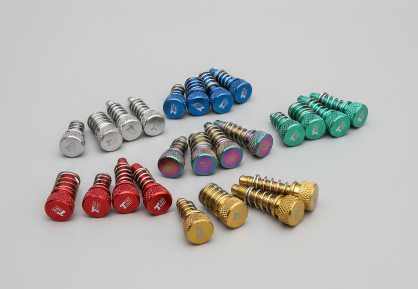 Toolless Lever Adjusters - Aluminum - Set of 4 (Braktec) - Red