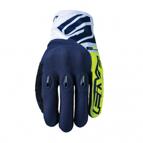Five E3 EVO Fluor Yellow / Blue Gloves