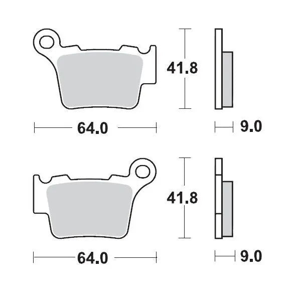 Offroad Racing Rear Brake Pads Moto-Master